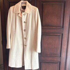 Anne Klein Cream Pea Coat
